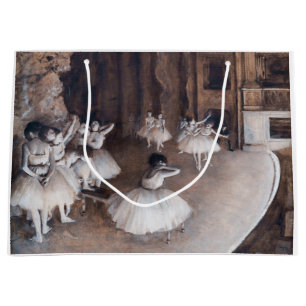 Sacola Para Presentes Grande Edgar Degas - Ensaio de Balés no Palco