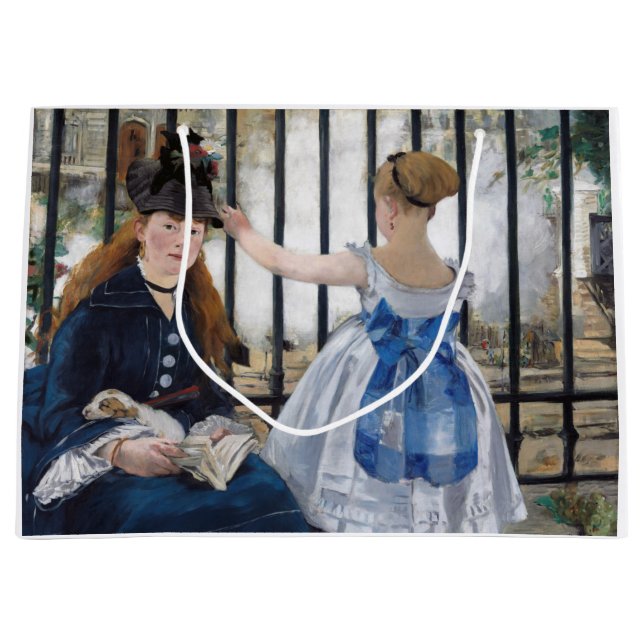 Sacola Para Presentes Grande Edouard Manet - A Ferrovia (Frente)