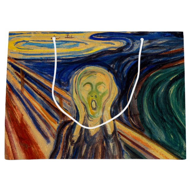 Sacola Para Presentes Grande Edvard Munch - O Gritar 1910 (Frente)