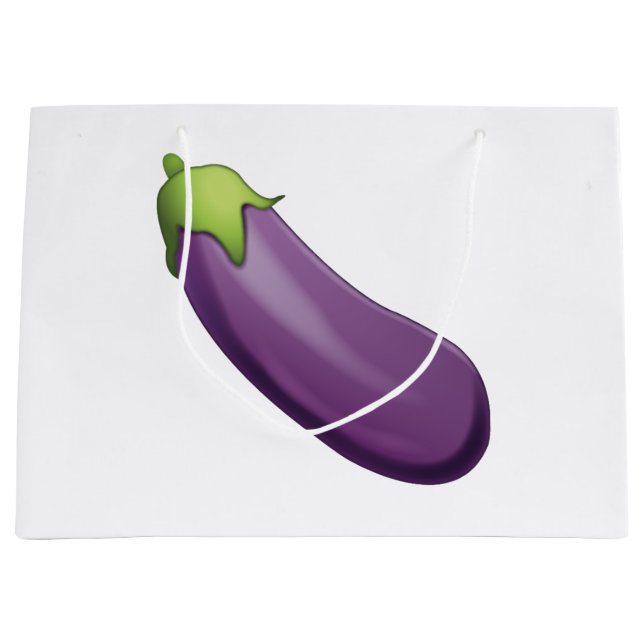 Sacola Para Presentes Grande EggPlant - Emoji (Frente)