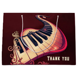 Sacola Para Presentes Grande Elegance in motion, the curved piano. 