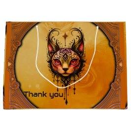 Sacola Para Presentes Grande elegância fundamental: um retrato de um gato