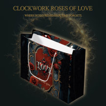 Elegância steampunk vintage rosas do amor em mecan