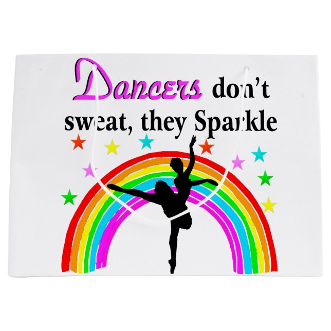 SACOLA PARA PRESENTES GRANDE ELEGANTE DANCER (Frente)