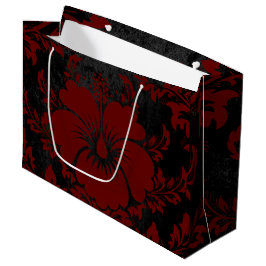 Sacola Para Presentes Grande Elegante vermelho damasco de Natal elegante Gift B
