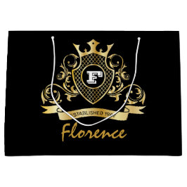 Sacola Para Presentes Grande Elegenat Monagram Fashiked Gift Bag