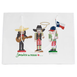 Sacola Para Presentes Grande "Em algum lugar no Texas", Texas Nutcrackers