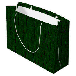 Sacola Para Presentes Grande Emerald Lincoln Logs Gift Bag