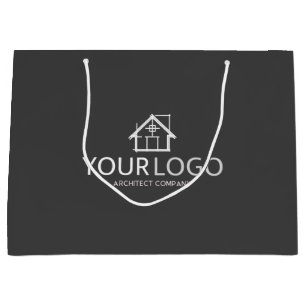 Sacola Para Presentes Grande Empresa de Arquiteto Startup Logotipo de Negócios