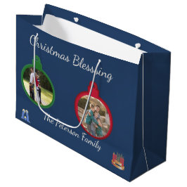 Sacola Para Presentes Grande Enfeite de Natal com Bênção de Natividade Grand Du