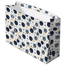 Enfeites de árvore minimalistas, azul escuro, dour
