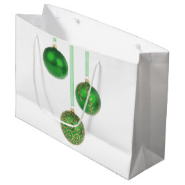 Sacola Para Presentes Grande Enfeites de natal de Bola Verde Grande Saco de Pre