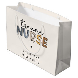 Sacola Para Presentes Grande Enfermagem de trauma personalizada