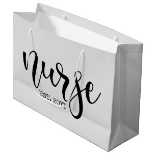 Sacola Para Presentes Grande Enfermeiro Ano Personalizado Enfermeiro Enfermeiro