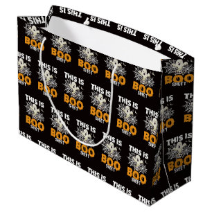 Sacola Para Presentes Grande Engraçado Fantasma Boo Sheet Halloween