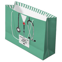 Sacola Para Presentes Grande Escola Médica de Médico Personalizada