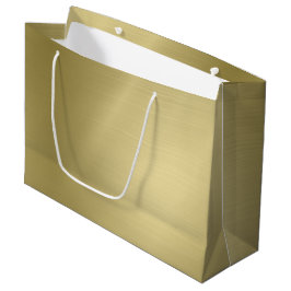 Sacola Para Presentes Grande Esmagado Profundo Dourado