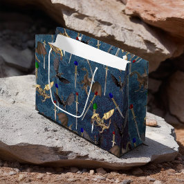 Sacola Para Presentes Grande Espada e Dragão