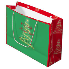 Sacola Para Presentes Grande Espalhar o espírito Holliday