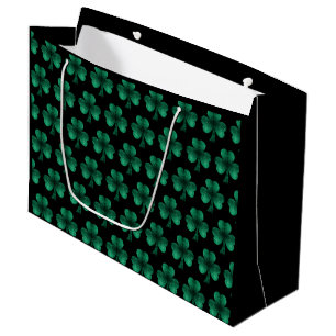Sacola Para Presentes Grande Espelho Verde Espargueira Espalhado Escuro preto