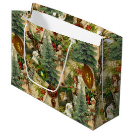 Sacola Para Presentes Grande Esplendor Vitoriano de Natal