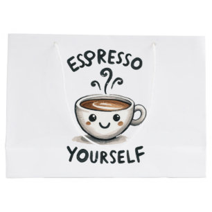Sacola Para Presentes Grande Espresso - café