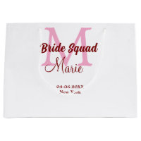 Esquadra da noiva adicionar nome monograma madrinh