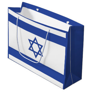 Sacola Para Presentes Grande Estado de Israel Bandeira, Estrela do Judaísmo Dav