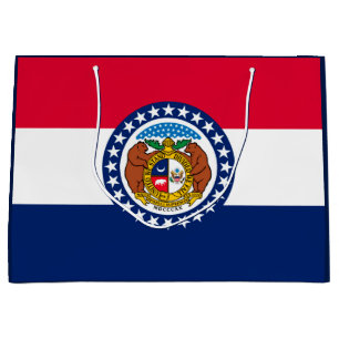 Sacola Para Presentes Grande Estado do Missouri Flag Design