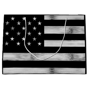 Sacola Para Presentes Grande Estados Unidos bandeira Madeira Rústica Madeira Ne