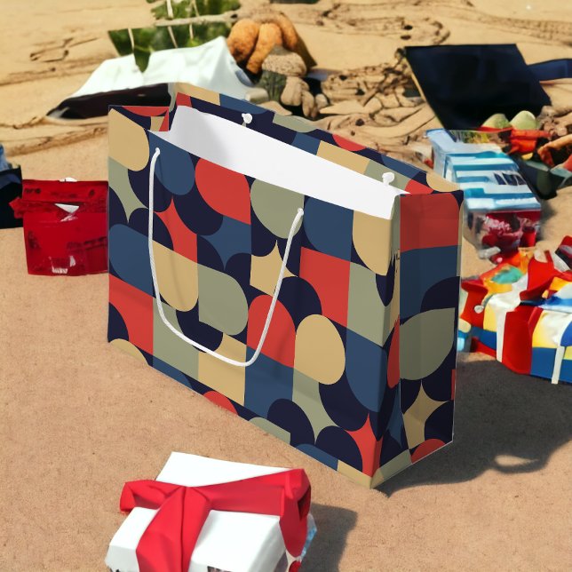 Sacola Para Presentes Grande Estilo de Bauhaus mínimo (Criador carregado)