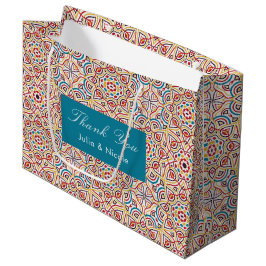 Sacola Para Presentes Grande Estilos Geométricos Estilhará Casamento Metálico d