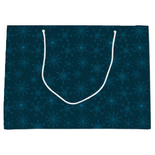 Sacola Para Presentes Grande Estrela de David Snowflakes