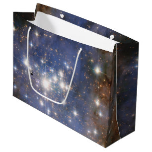 Sacola Para Presentes Grande Estrelas de Diamante no Espaço Hubble na Nebulosa