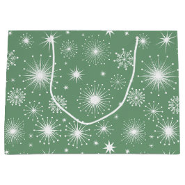Sacola Para Presentes Grande Estrelas Nostálgicas do Kitschmas