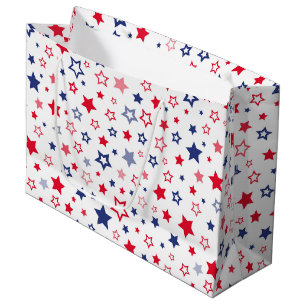 Sacola Para Presentes Grande Estrelas Patrióticas Dão Bag