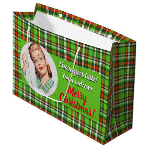 Sacola Para Presentes Grande Eu tenho excelente. De nada. Xmas Gift Bag