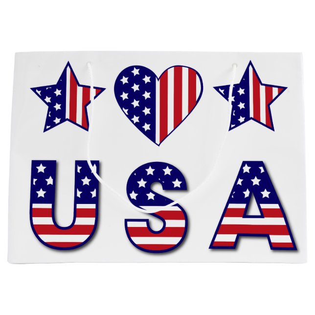 SACOLA PARA PRESENTES GRANDE EUA (Frente)