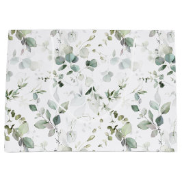 Sacola Para Presentes Grande Eucalyptus Foliage