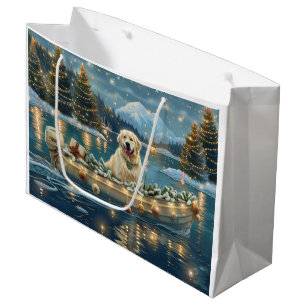 Sacola Para Presentes Grande Excelente Pirenéus Natal Viagem Festiva