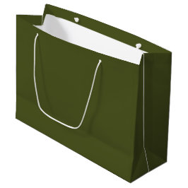Sacola Para Presentes Grande Exército Verde