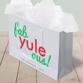 Sacola Para Presentes Grande Fab Yule Ous | Fabuloso Fábrica de Na moda de Nata