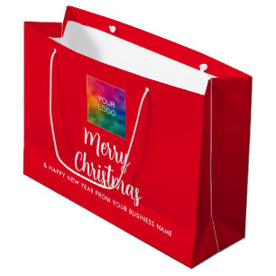 Sacola Para Presentes Grande Faça o Upload do Logotipo da Empresa Aqui Modelo F