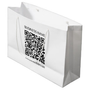 Sacola Para Presentes Grande Faça um Código QR Empresarial Instantaneamente & T