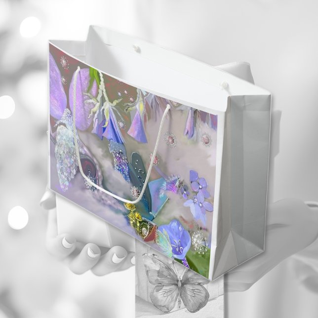 Sacola Para Presentes Grande Fada em seu pequeno mundo (Criador carregado)