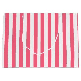 Sacola Para Presentes Grande Faixa Rosa