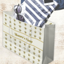 Falso Ouro FleurDeLis em Marfim