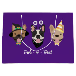 Sacola Para Presentes Grande Fantasias de Halloween para Bulldog Francês