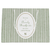Favor de Boas-Vindas com Laço de Ginga Verde Sálvi