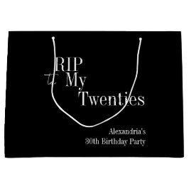Sacola Para Presentes Grande Favor do Partido aniversário de 30 anos RIP 20s